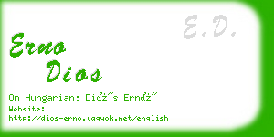 erno dios business card